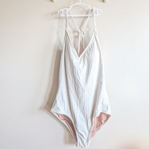 Kona Sol Cream and White Swimwear